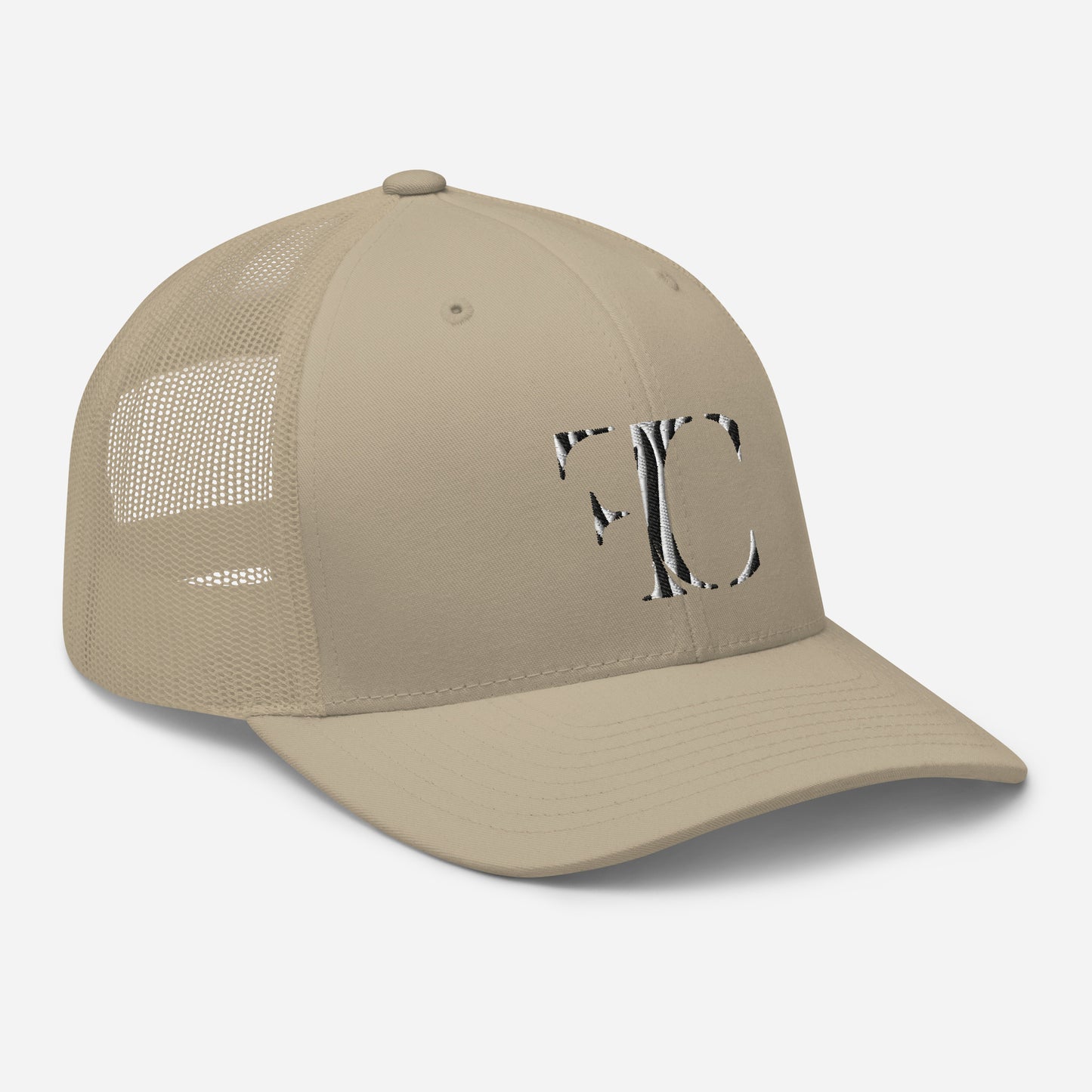 FC | Retro-Classic | Safari Mesh Trucker | Zebra/Khaki