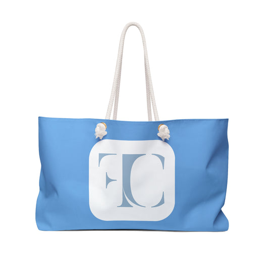 FC Luxe | Sorority Deluxe Travel Tote | Light Blue