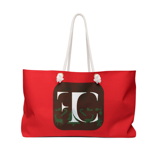 FC Luxe | Sorority Deluxe Holiday Tote | Red