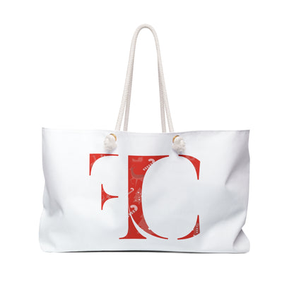 FC Luxe | Classic Deluxe Holiday Tote | Candy Cane
