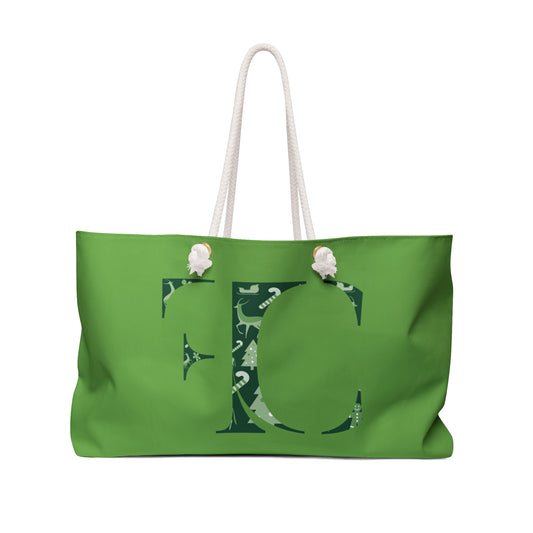 FC Luxe | Classic Deluxe Holiday Tote | Green