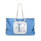 FC Luxe | Sorority Deluxe Travel Tote | Light Blue