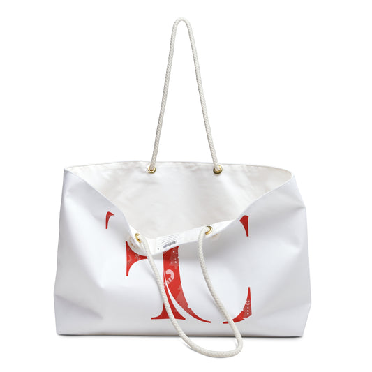 FC Luxe | Classic Deluxe Holiday Tote | Candy Cane