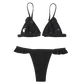 FC | Micro Ruffle | Mini Bikini Swimsuit | Black Set