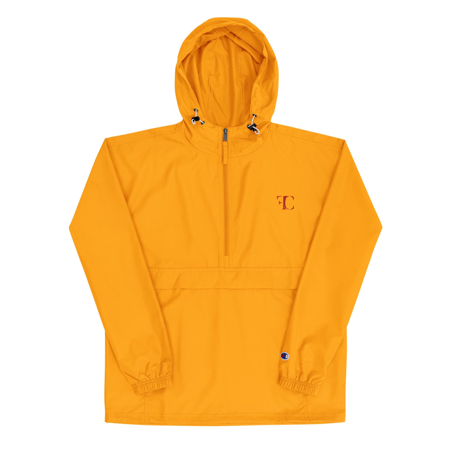 FC | Classic | Embroidered Champion Rain Jacket | Gold/Red
