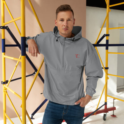 FC | Classic | Embroidered Champion Rain Jacket | Gray/Red