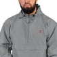 FC | Classic | Embroidered Champion Rain Jacket | Gray/Red