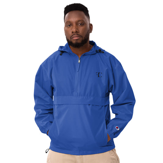 FC | Classic | Embroidered Champion Rain Jacket | Royal Blue/Black