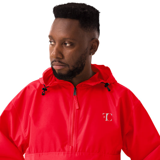 FC | Classic | Embroidered Champion Rain Jacket | Red/White