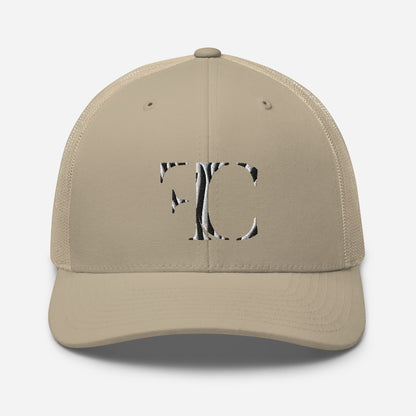 FC | Retro-Classic | Safari Mesh Trucker | Zebra/Khaki