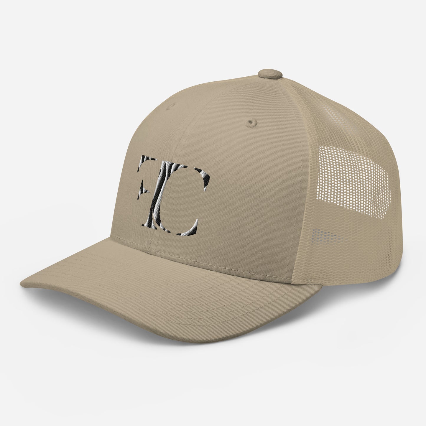 FC | Retro-Classic | Safari Mesh Trucker | Zebra/Khaki
