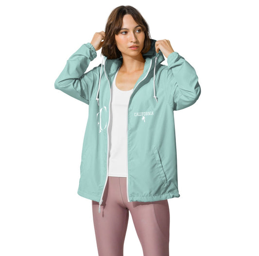 FC | California Dreamin' | Women's Windbreaker | Aqua/White